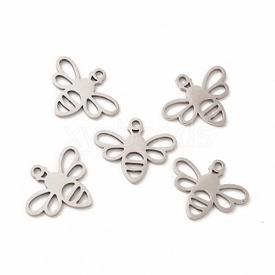 Non-Tarnish 201 Stainless Steel Charms STAS-E188-03P-1