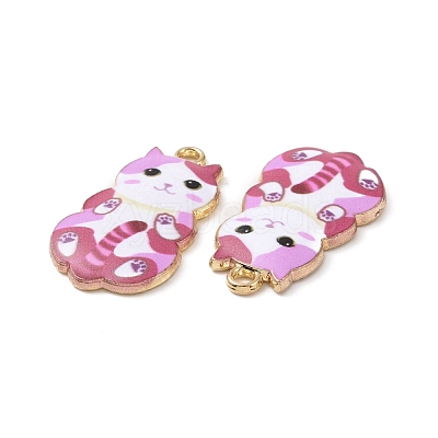 Alloy Enamel Pendants FIND-E031-02F-1
