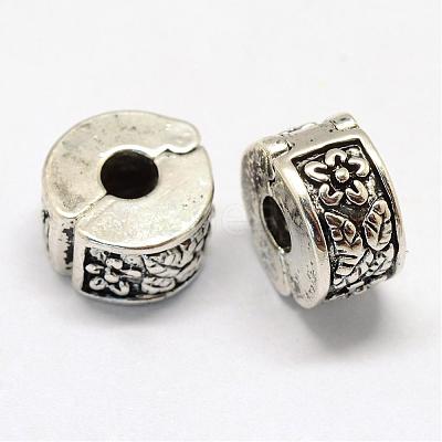 Alloy European Style Clasps PDLC-R001-07-1