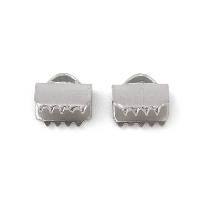 304 Stainless Steel Ribbon Crimp Ends STAS-E471-05H-P-1