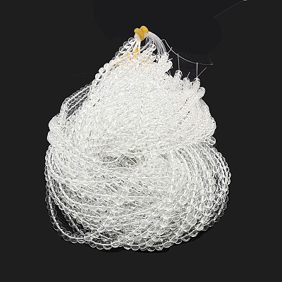 Imitate Austrian Crystal Glass Round Bead Strands GLAA-F030-10mm-01-1