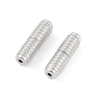 Anti-Tarnish Rhodium Plated 925 Sterling Silver Screw Clasps STER-K173-07P-1