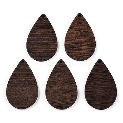 Natural Wenge Wood Pendants WOOD-T023-28B-01-1
