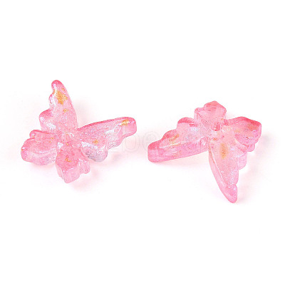 Baking Paint Glass Beads DGLA-T004-04C-1