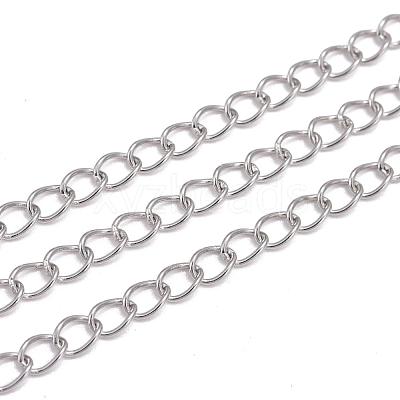 Tarnish Resistant 304 Stainless Steel Twisted Chains CHS-A003K-0.6mm-1