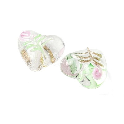 Handmade Transparent Lampwork Beads BLOW-D300-07C-1