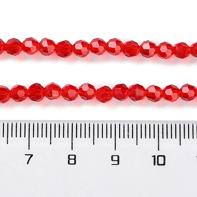 Transparent Glass Beads Strands GLAA-Q104-01A-1