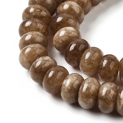 Dyed Natural White Jade Beads Strands G-G107-A31-01-1