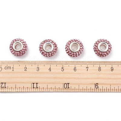 Grade A Rhinestone European Beads CPDL-H001-9-1