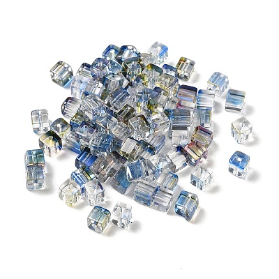 Two Tone Transparent Glass Beads X1-GLAA-NH0001-03G-1
