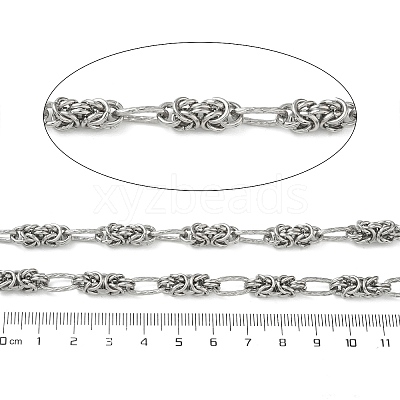 304 Stainless Steel Knot Link Chains CHS-G050-10P-1