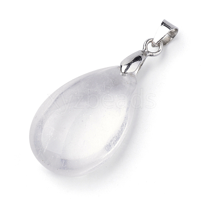 Natural Quartz Crystal Gemstone Pendants X-G-S243-30-1