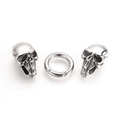 304 Stainless Steel Spring Gate Rings STAS-Q209-36-1