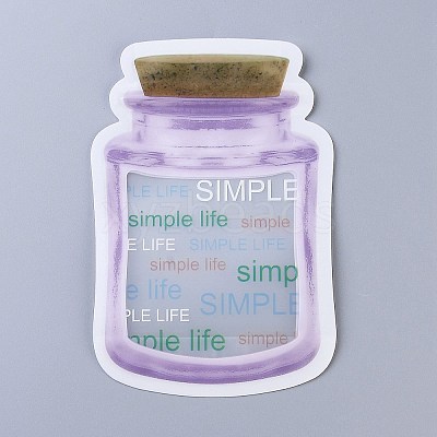 Reusable Bottle Shape Zipper Sealed Bags LS-OPP-Z001-04-A-1