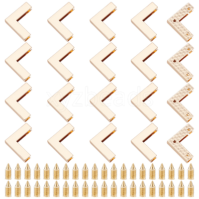 20 Sets Zinc Alloy Purse Corner for Bag FIND-GO0003-66A-1