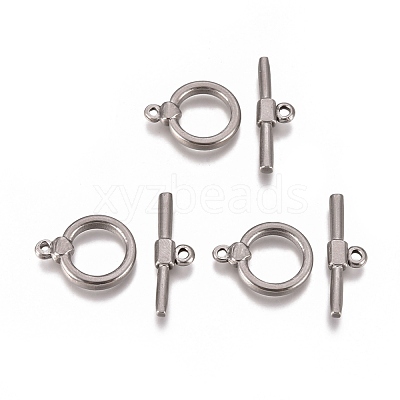 Non-Tarnish 304 Stainless Steel Toggle Clasps STAS-L247-001P-1