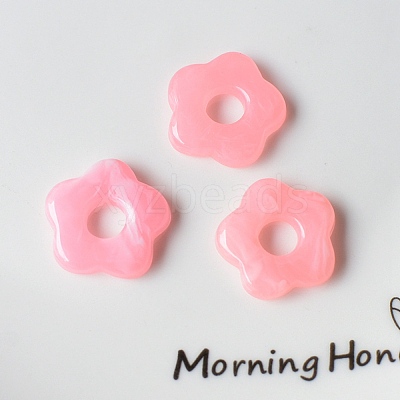 Acrylic Beads OACR-WH0025-08J-01-1