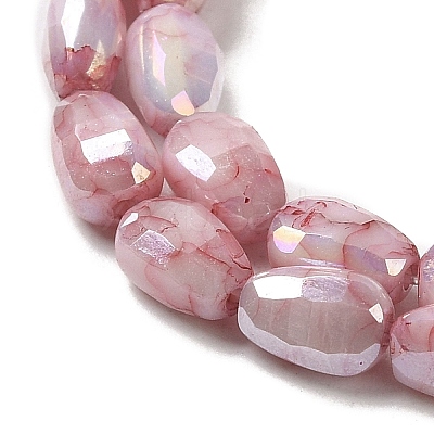 Electroplate Glass Beads Strands GLAA-D013-05D-1