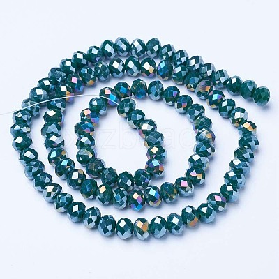 Electroplate Glass Beads Strands EGLA-A034-P10mm-B10-1