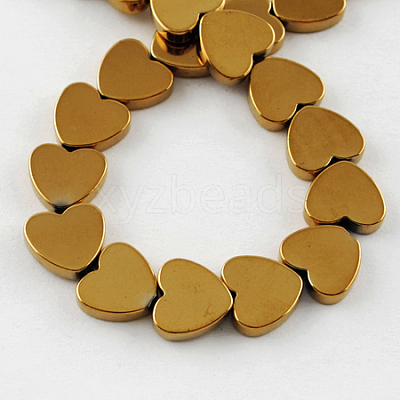 Non-magnetic Synthetic Hematite Beads Strands X-G-Q883-6x6mm-4-1