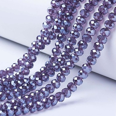 Electroplate Glass Beads Strands EGLA-A034-T2mm-A16-1
