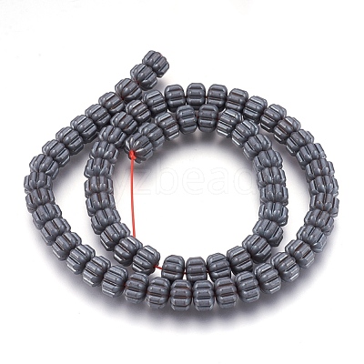 Non-magnetic Synthetic Hematite Bead Strands G-I208-05F-A-1