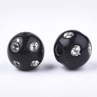 Plating Acrylic Beads PACR-S186-10mm-A01-1