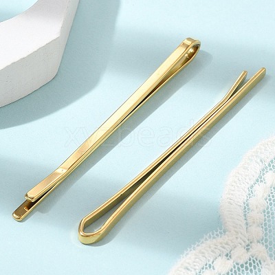 Ion Plating(IP) 304 Stainless Steel Hair Bobby Pins M043-01G-1