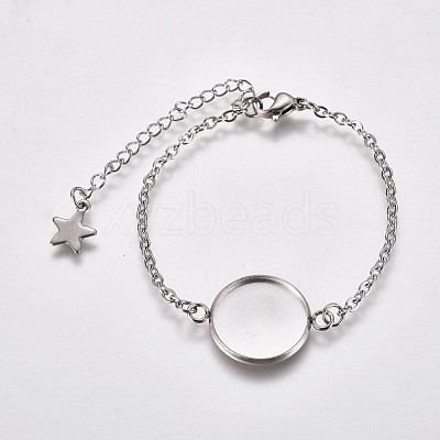 Tarnish Resistant 304 Stainless Steel Bracelet Making STAS-L248-006P-B-1