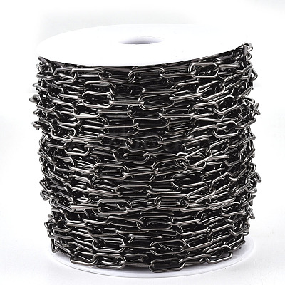 Unwelded Iron Paperclip Chains CH-S125-09B-B-1