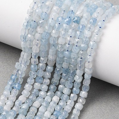 Natural Aquamarine Beads Strands G-L587-C02-01-1