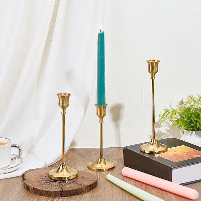 Aluminum Candle Holders AJEW-WH0678-23G-1