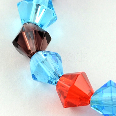 Mixed Glass Bicone Beads Strands X-GLAA-S050-4mm-1