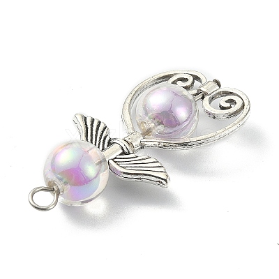 Transparent Acrylic Pendants PALLOY-JF02161-1
