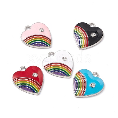 Alloy Enamel Pendant ENAM-H039-07P-1