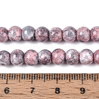 Baking Paint Glass Beads Strands X-DGLA-N016-6mm-03-1