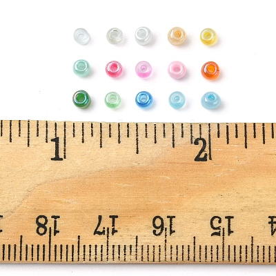 180G 15 Colors Glass Seed Beads SEED-FS0001-11-1