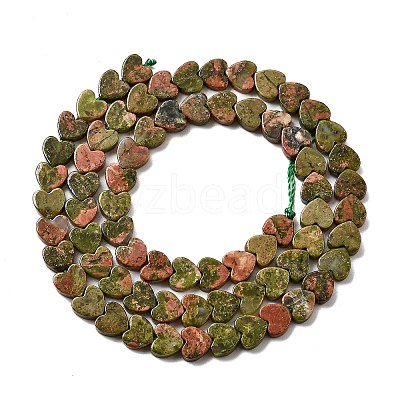 Natural Unakite Beads Strands G-A272-A01-27-1