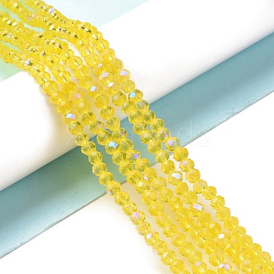 Electroplate Glass Beads Strands EGLA-A034-T4mm-L02-1