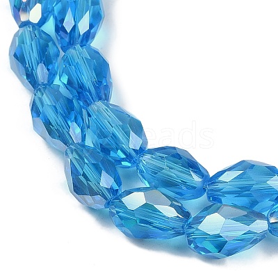 Transparent Electroplate Glass Beads Strands LS-EGLA-N013-T10mm-B17-1