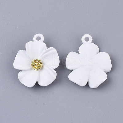Spray Painted Alloy Pendants X-PALLOY-N0147-03E-1
