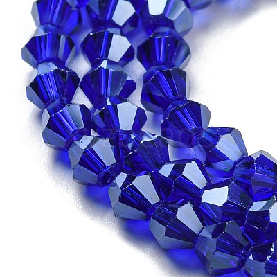 Transparent Electroplate Glass Beads Strands EGLA-A039-T3mm-A06-1