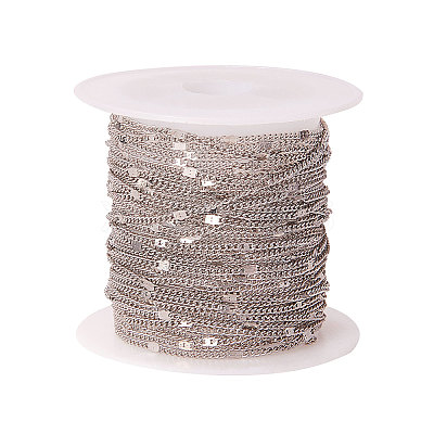 Soldered Brass Coated Iron Curb Chains CH-CJ0001-01A-P-1