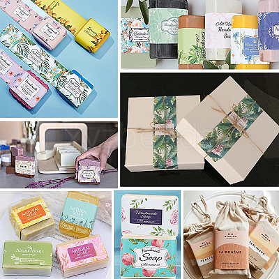 Natural Fragrance Material Theme Pattern Soap Paper Tag DIY-WH0399-69Q-1