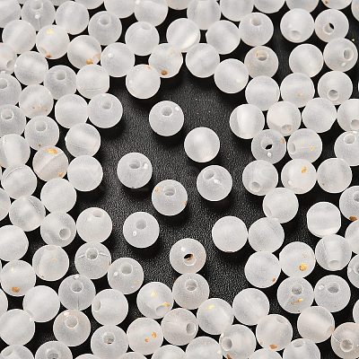 Frosted Transparent Acrylic Beads X1-OACR-F013-12L-1