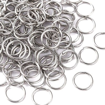 Tarnish Resistant 304 Stainless Steel Open Jump Rings STAS-E067-05-7mm-1