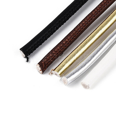 5M 5 Colors Round PU Leather Cord LC-N006-02C-1