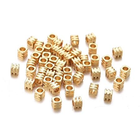 Brass Spacer Beads KK-K249-02A-G-1