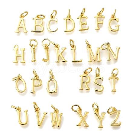 26Pcs Brass Charms KK-R218-08G-1