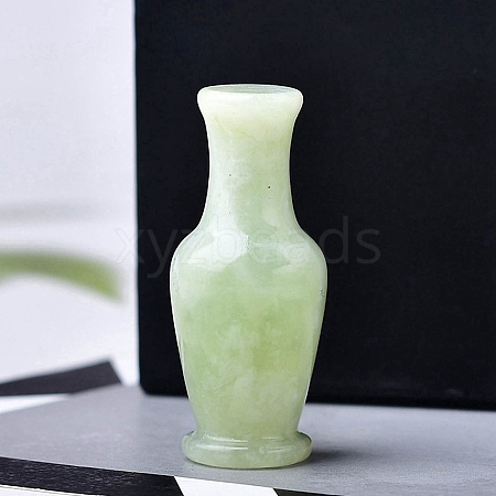 Natural Xiuyan Jade Carved Healing Vase Figurines PW-WG21325-03-1